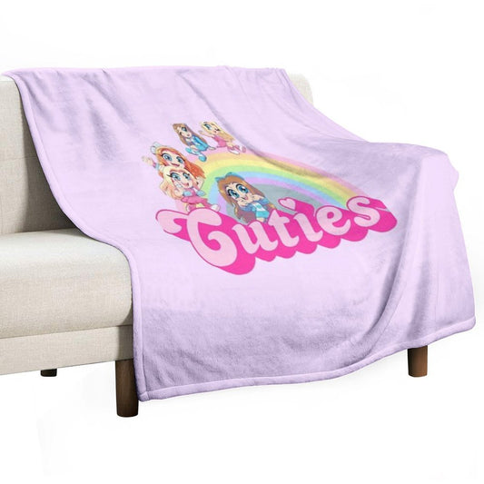 Mackenzie Turner Hey Cuties Throw Blanket