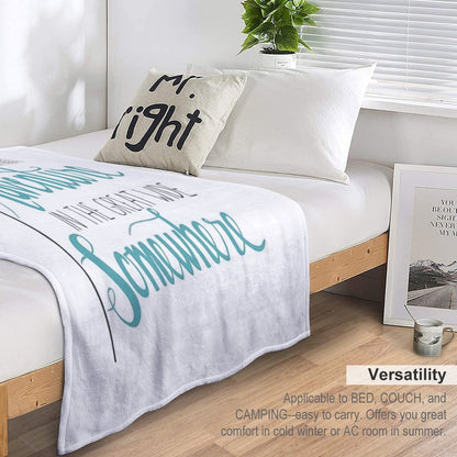 I Want Adventure Throw Blanket