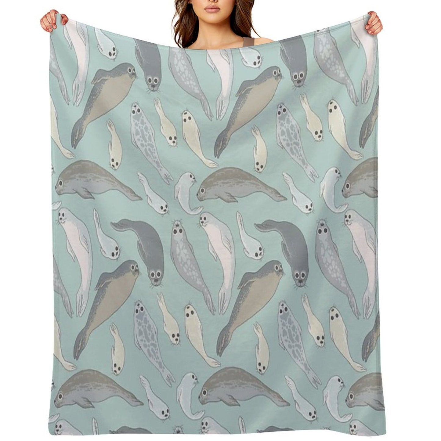 Seals Throw Blanket