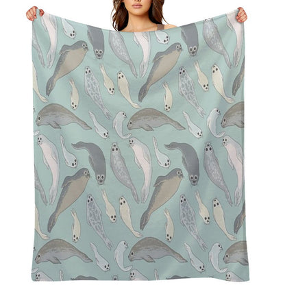 Seals Throw Blanket
