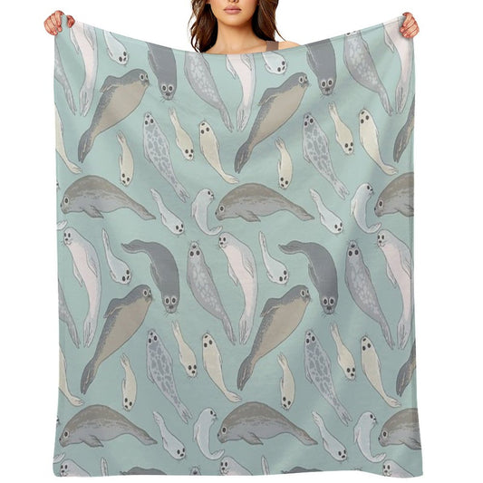 Seals Throw Blanket