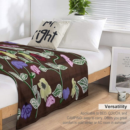 Taylor's Floral Piano Throw Blanket
