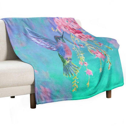 Live A Colorful Life Throw Blanket