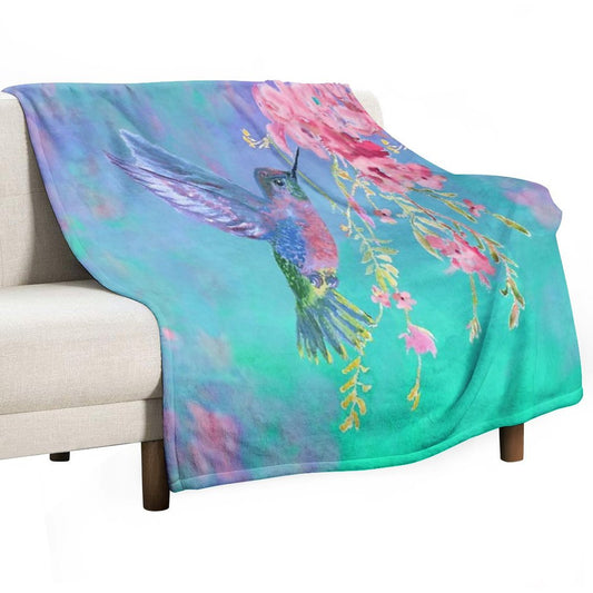 Live A Colorful Life Throw Blanket