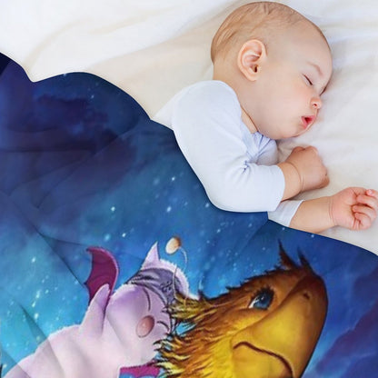 Chocobo & Mogry Throw Blanket
