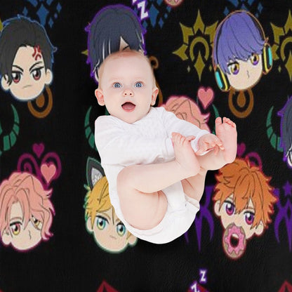 Obey Me - Demon Brothers Pattern Throw Blanket