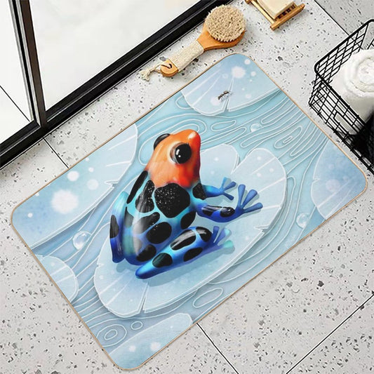 Poison Dart Frog  Rapid-Drying Bath Mat