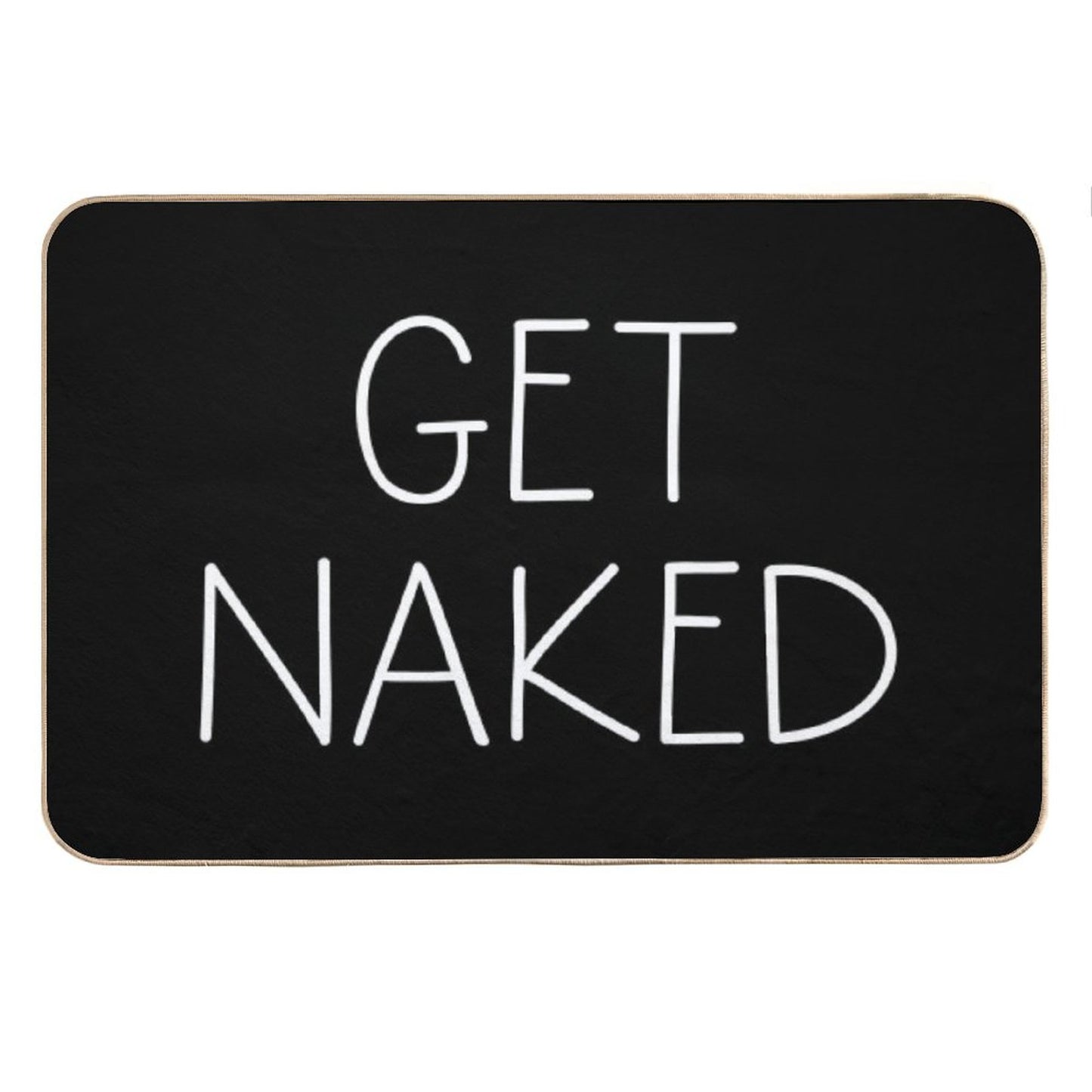 Get Naked Black Bath Mat