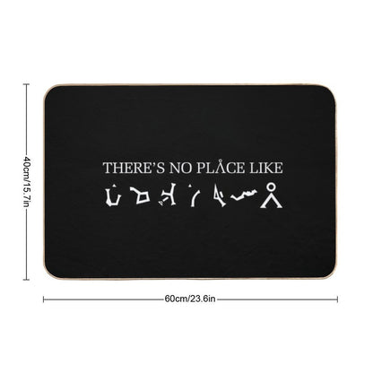 Stargate There’s No Place Like Earth , White Letters Bath Mat