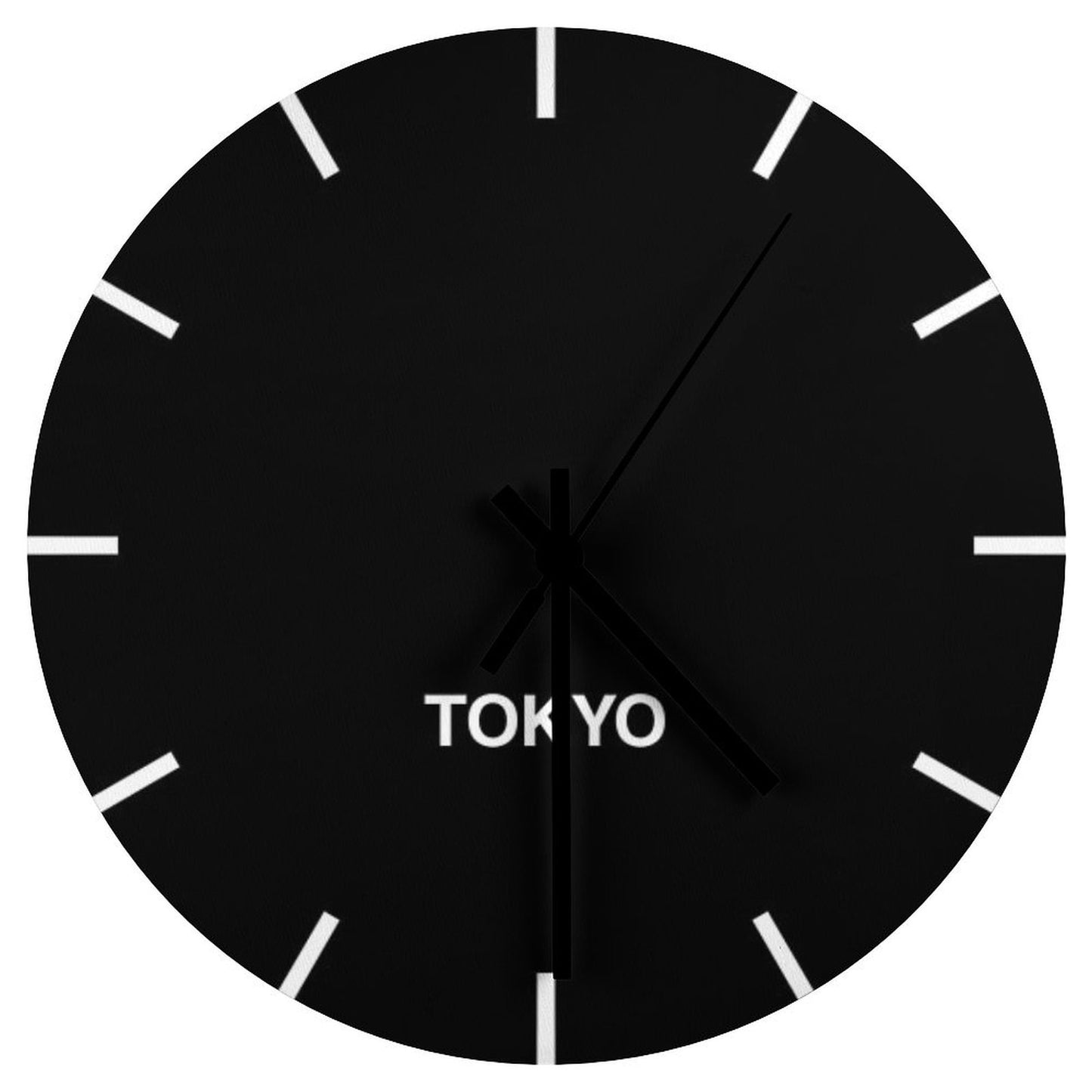 Tokyo Black Time Zone Newsroom Wall Clock Wall Clock