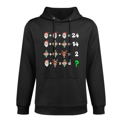 Order of Operations Quiz Christmas Math Teacher Xmas Math Medium-Weight Fabric Hoodie