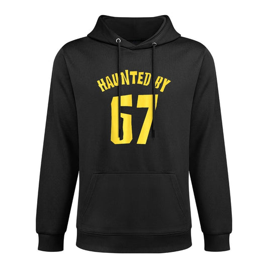 Funny Six Seven Gen Alpha Z Halloween 67 Haunted by 67 Kangaroo Pocket Hoodie