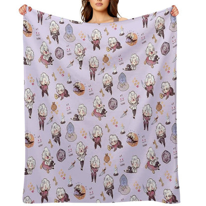 Vampire Blueberry Throw Blanket