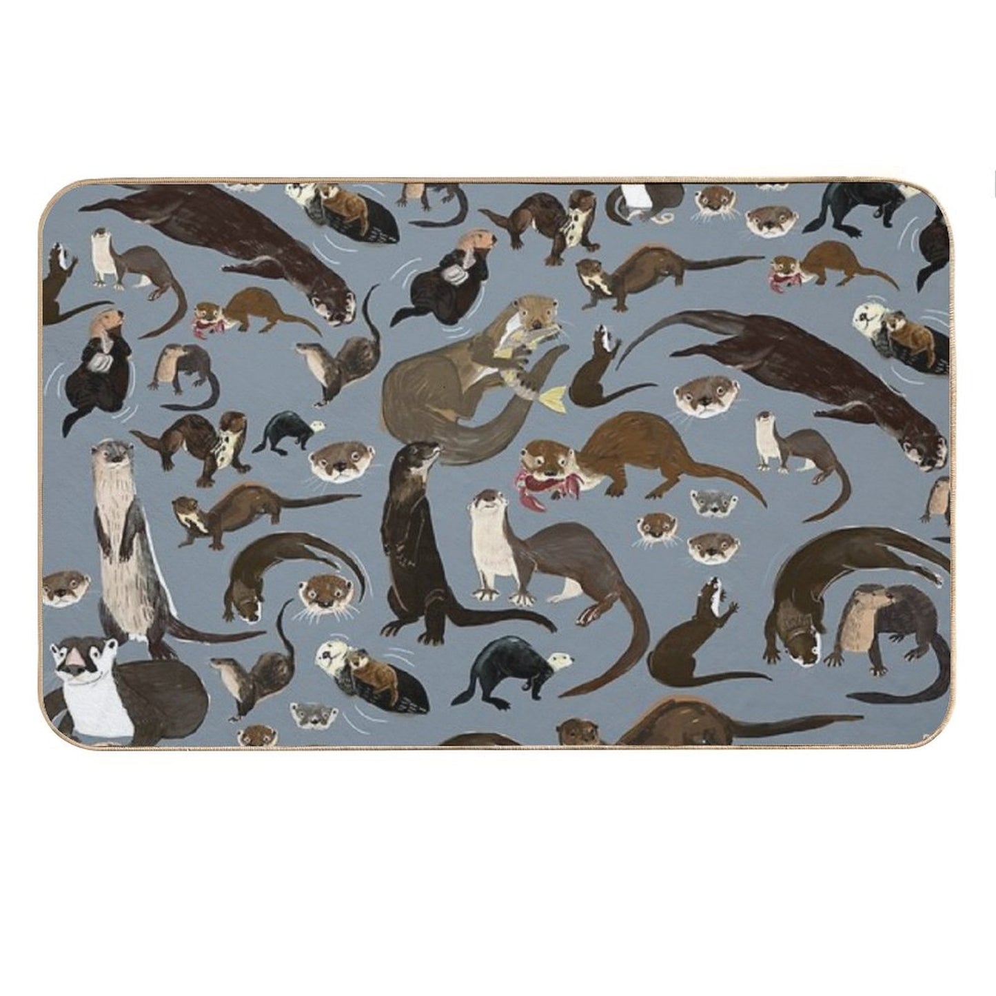 Old World Otters Bath Mat