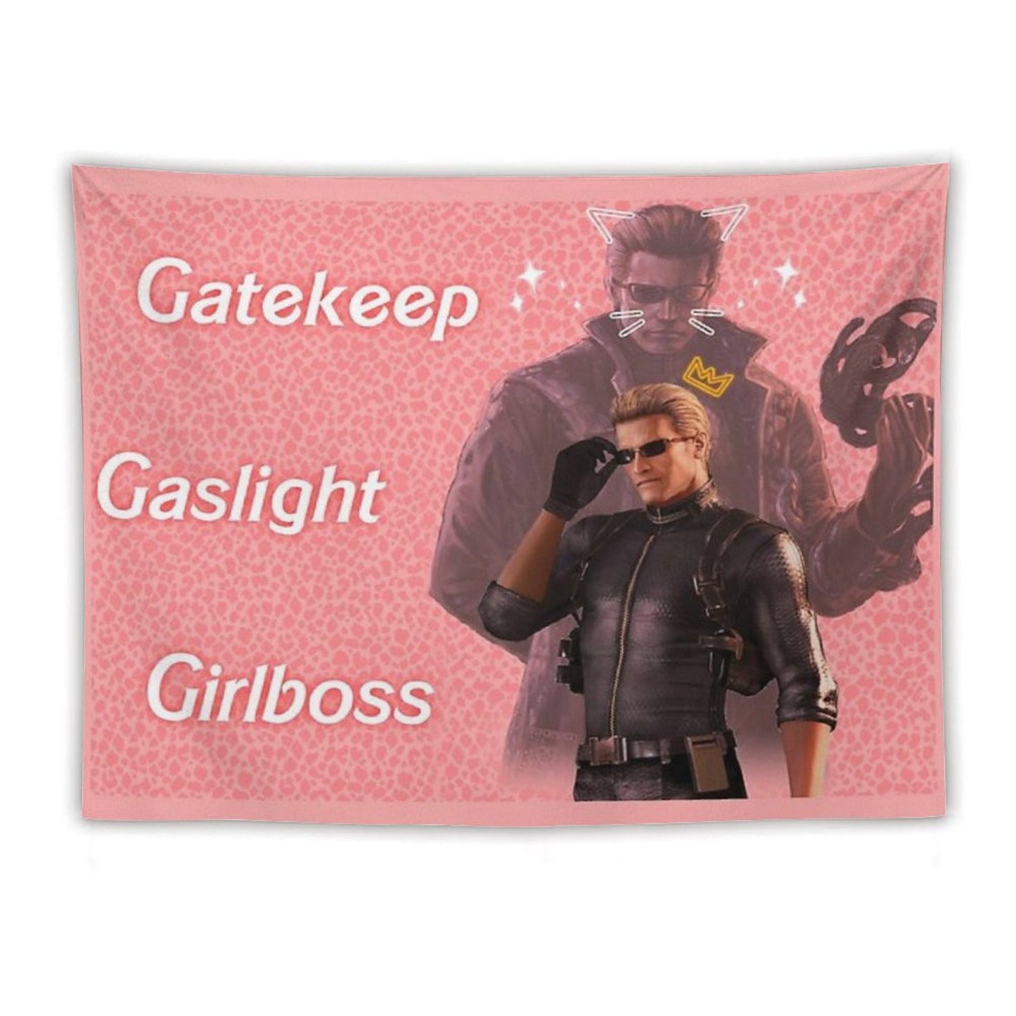 Wesker  Gaslight Gatekeep Girlboss Tapestry