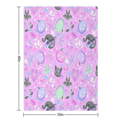 Halloween All Year Throw Blanket