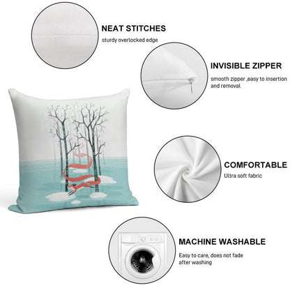 Forest Spirit Soft Washable Throw Pillow