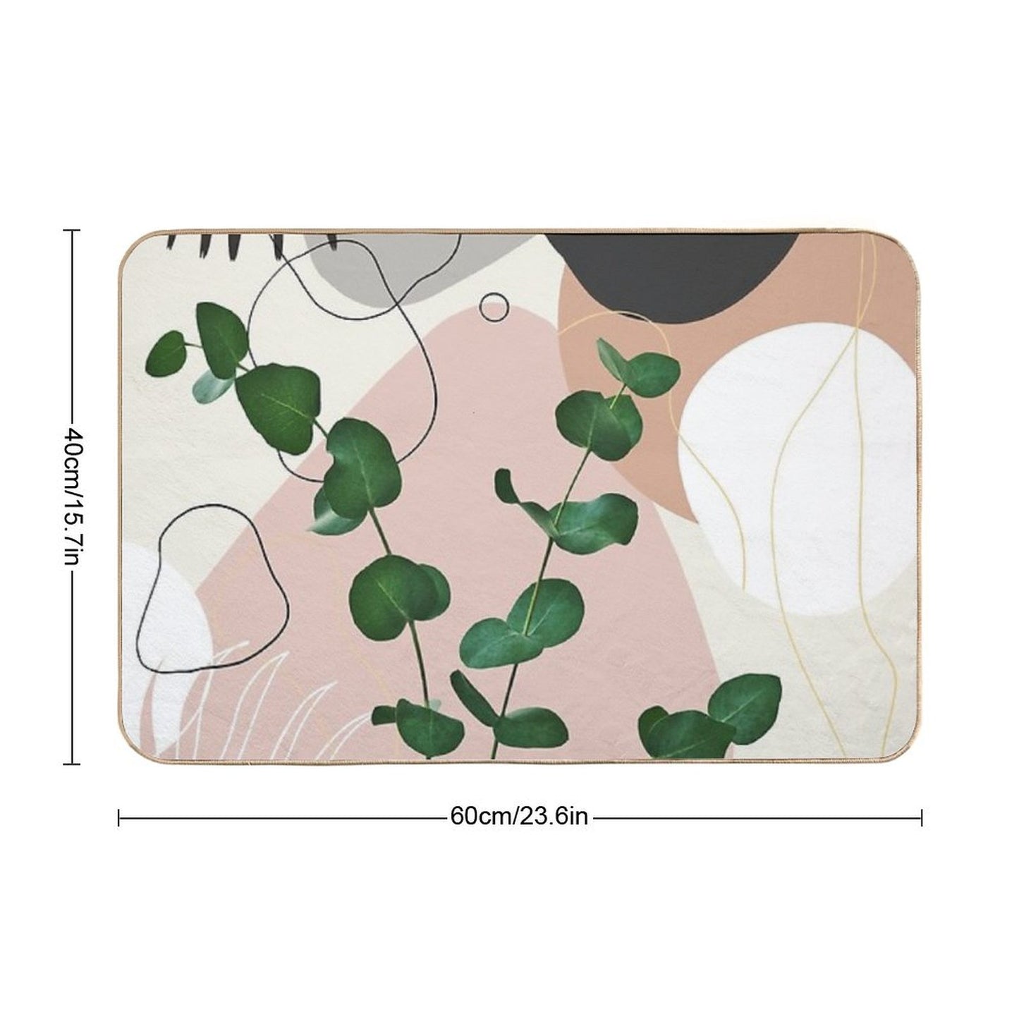 Eucalyptus Fan Palm Finesse #1 #tropical #decor #art Bath Mat