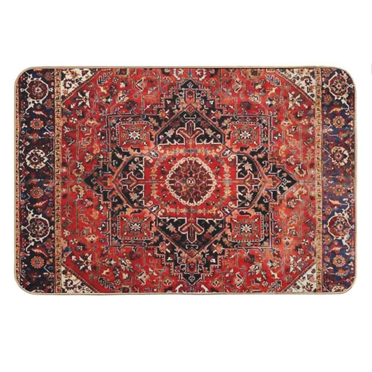 Heriz Antique Vintage Boho Persian Carpet Print Bath Mat