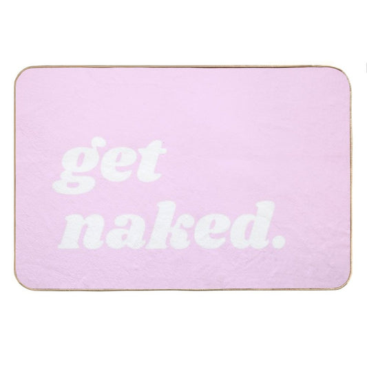 Pink Get Naked Bath Mat