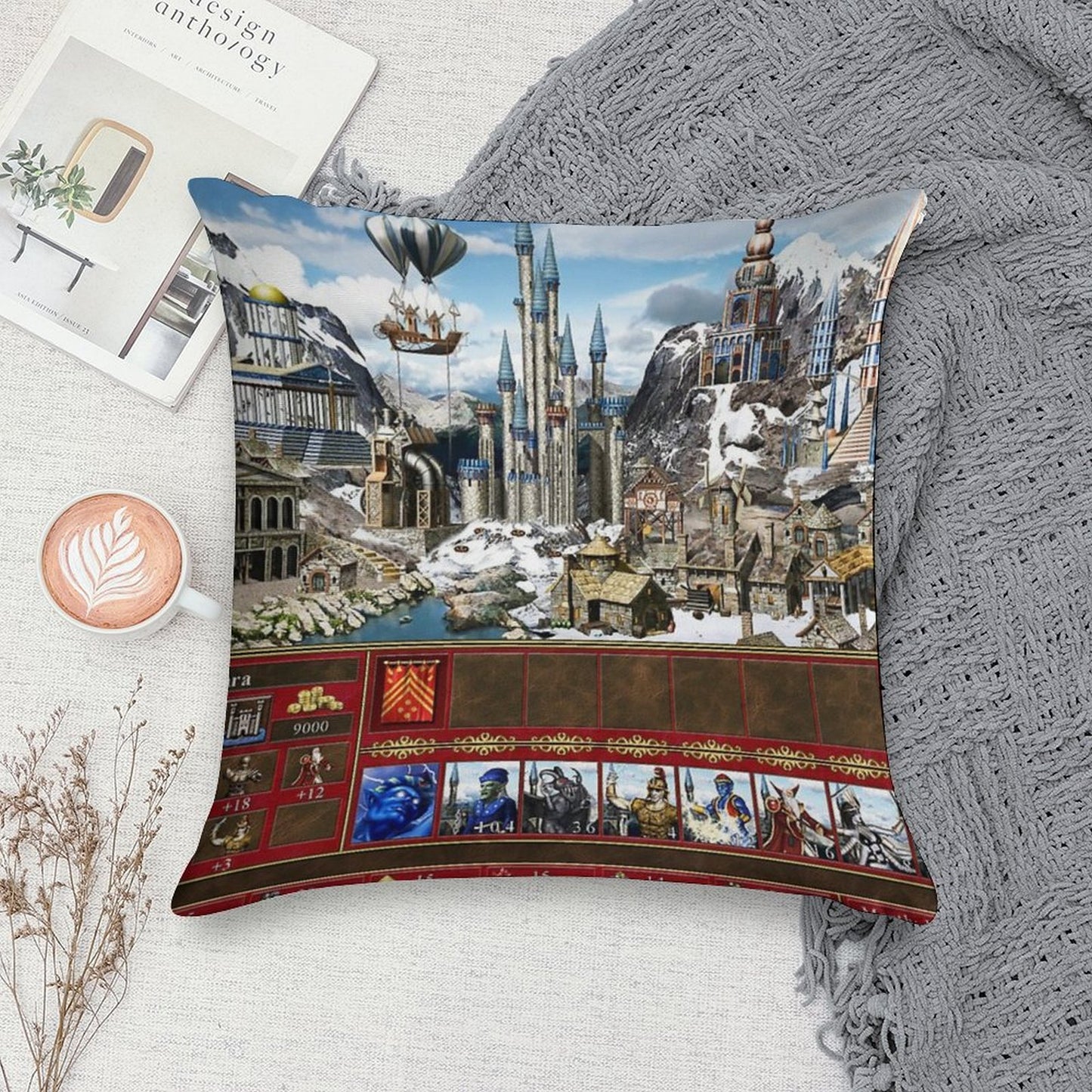 Heroes of Might & Magic 3 Tower Soft Luxury Feel Throw Pillow