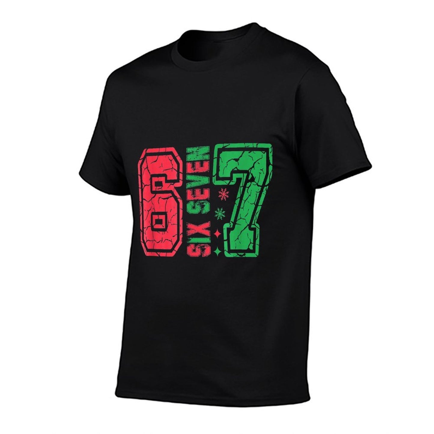 Retro 67 Funny Six Seven Meme 6 7 Number Christmas  Affordable Price T-Shirt