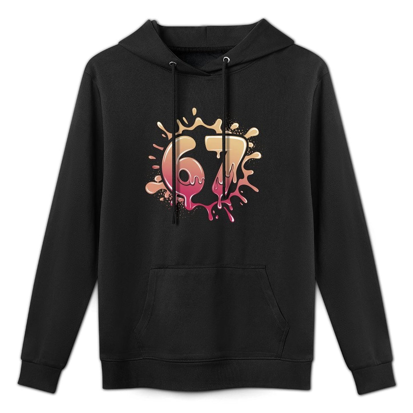 67 Tshirt Ice Cream Drip Meme Funny Six Seven Gen Alpha Casual Wear Hoodie