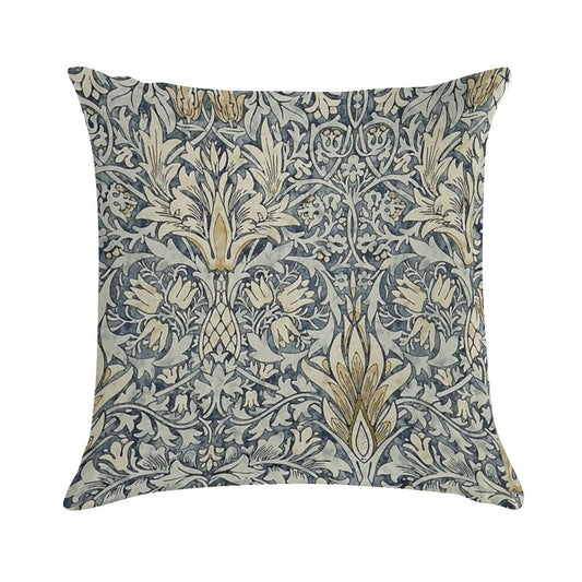 William Morris Snakeshead Pattern Soft Hidden Zipper Throw Pillow