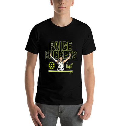 Paige Bueckers - Buckets Stripe (Navy) - Dallas Basketball  Tagless Design T-Shirt