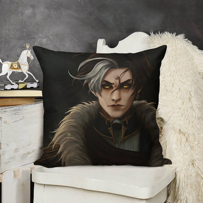 Emperor Linen Throw Pillow Cover