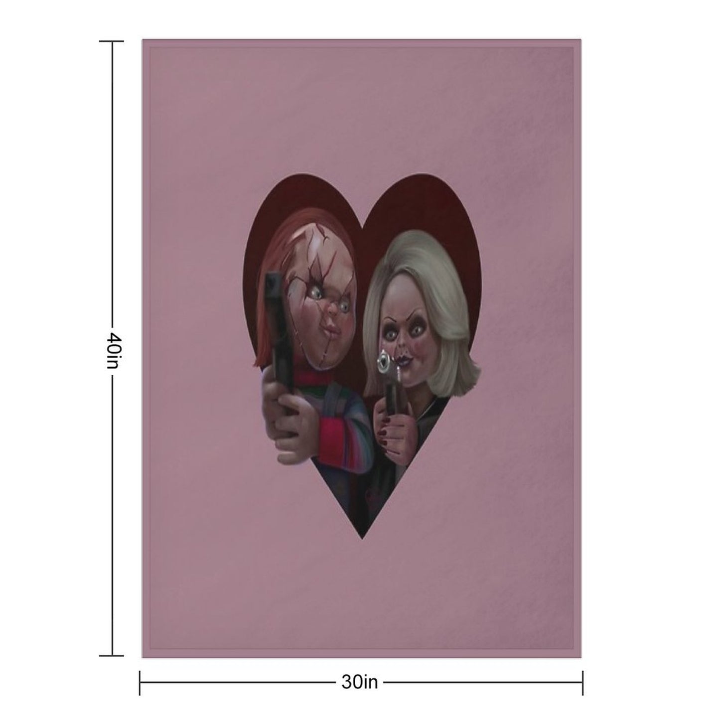 Bride of Chucky Throw Blanket