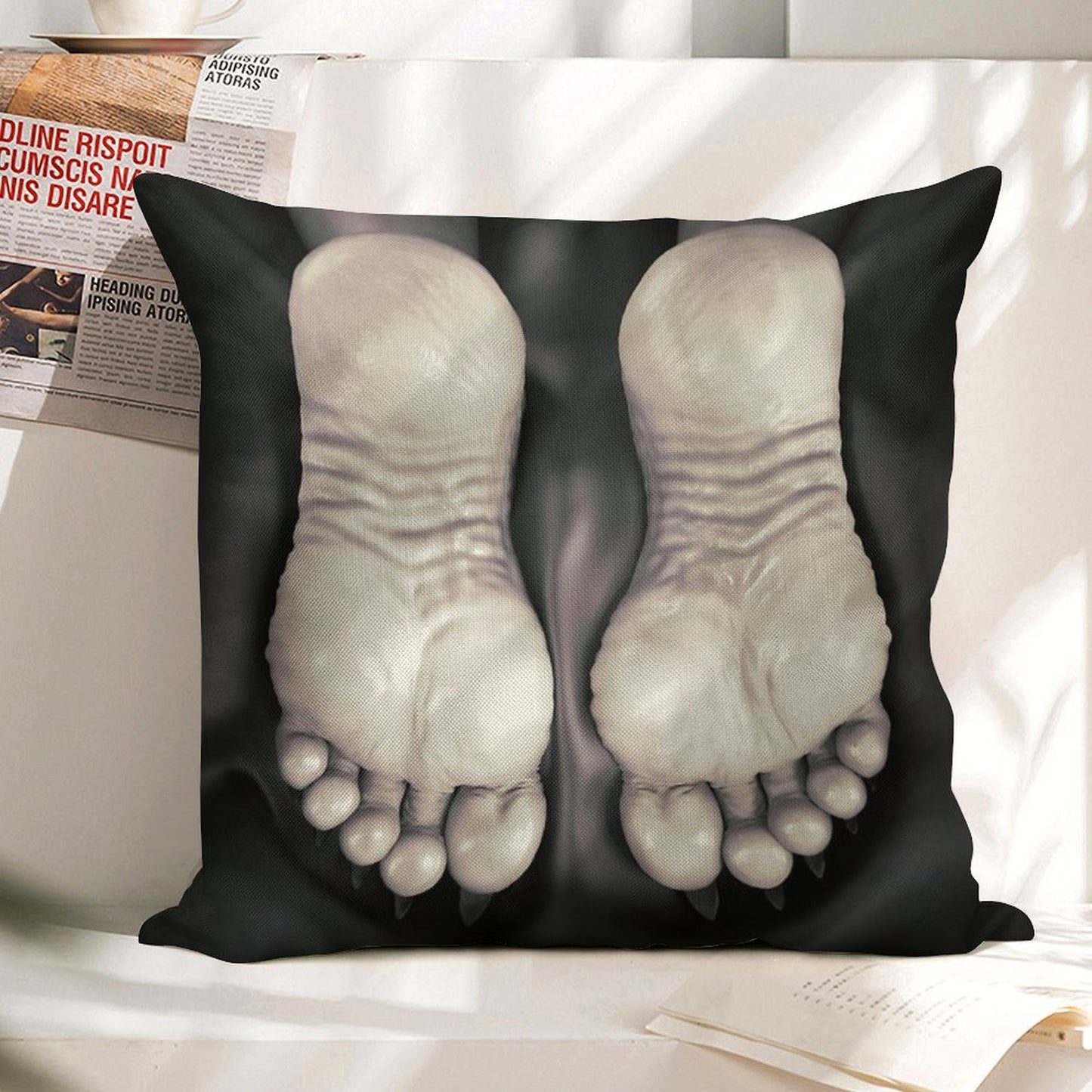 Instruments of Power Linen Throw Pillow Cover