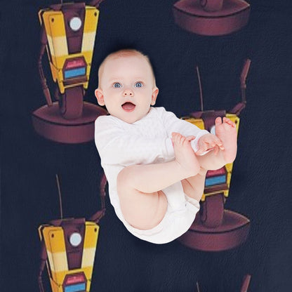 Waving Claptrap! Throw Blanket