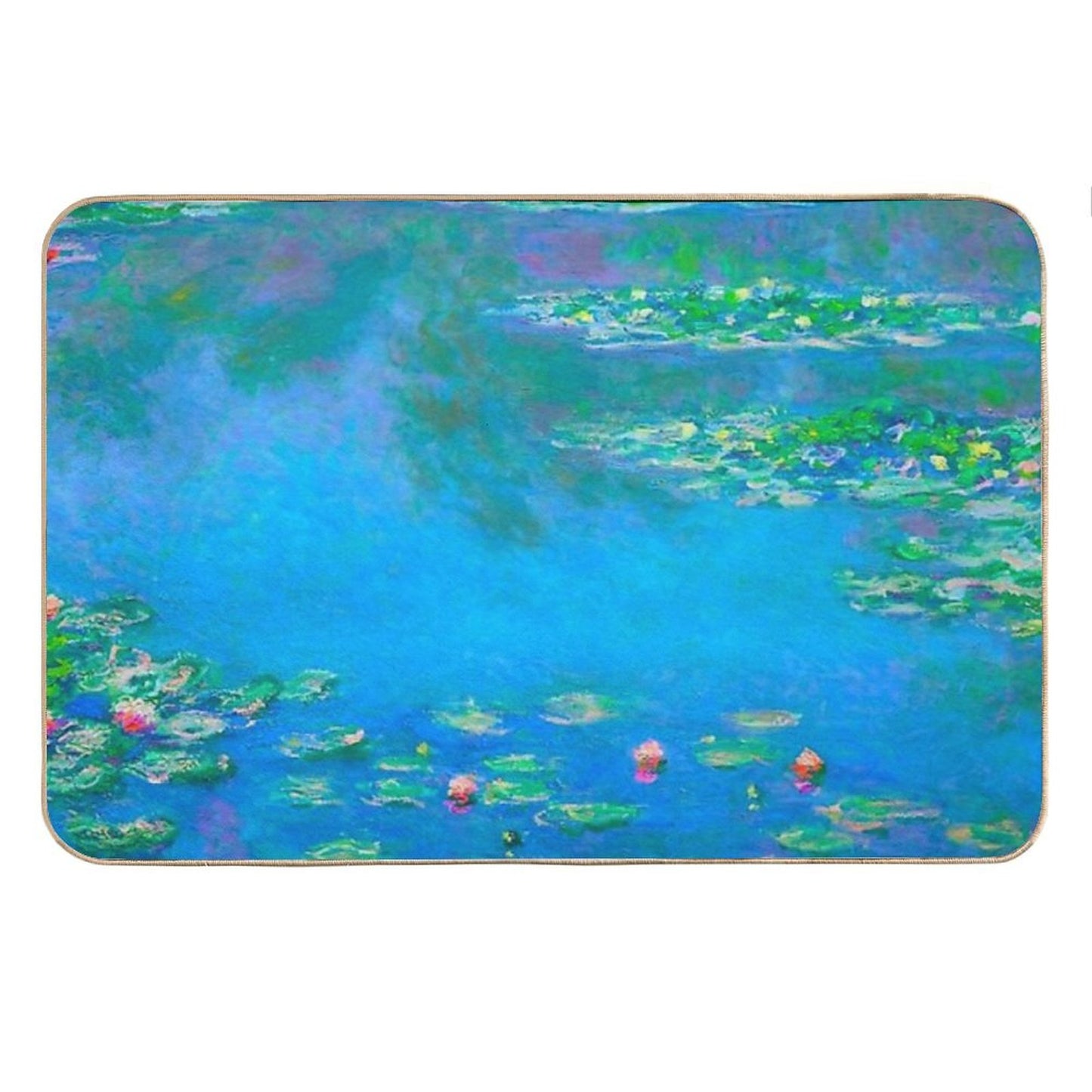 Claude Monet - Water Lilies,blue Water Lilies ,No.2, Bath Mat