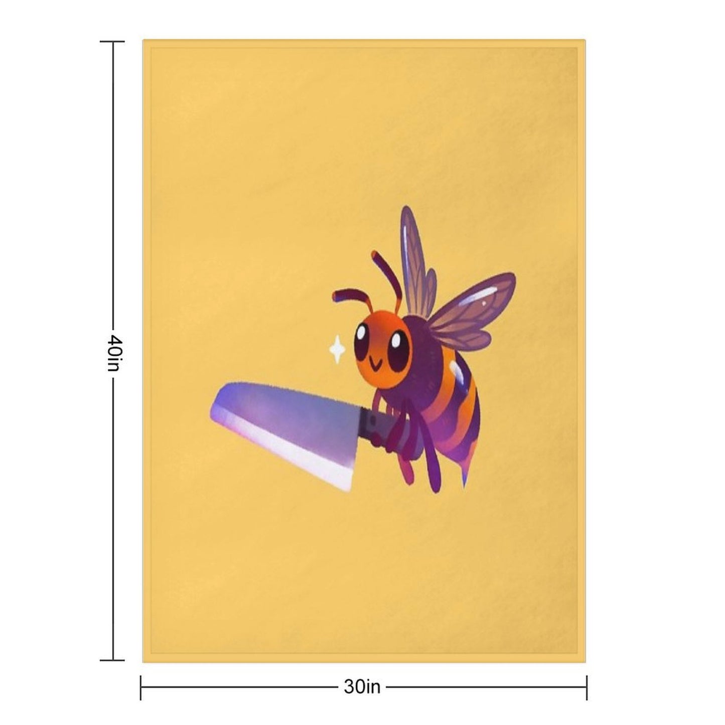 Asian Giant Hornet Throw Blanket