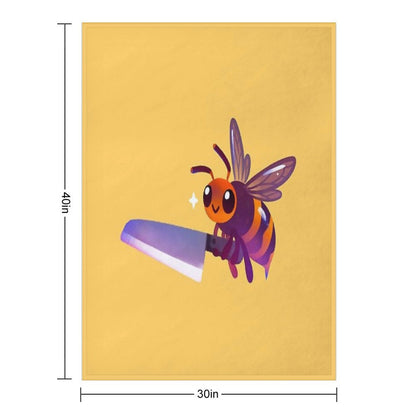Asian Giant Hornet Throw Blanket