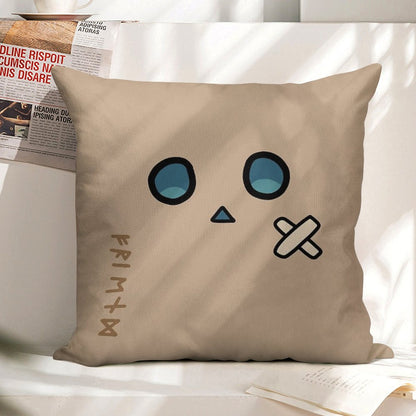 Friend - Nanashi Mumei Mascot △ - Hololive #HoloCouncil Linen Throw Pillow Cover
