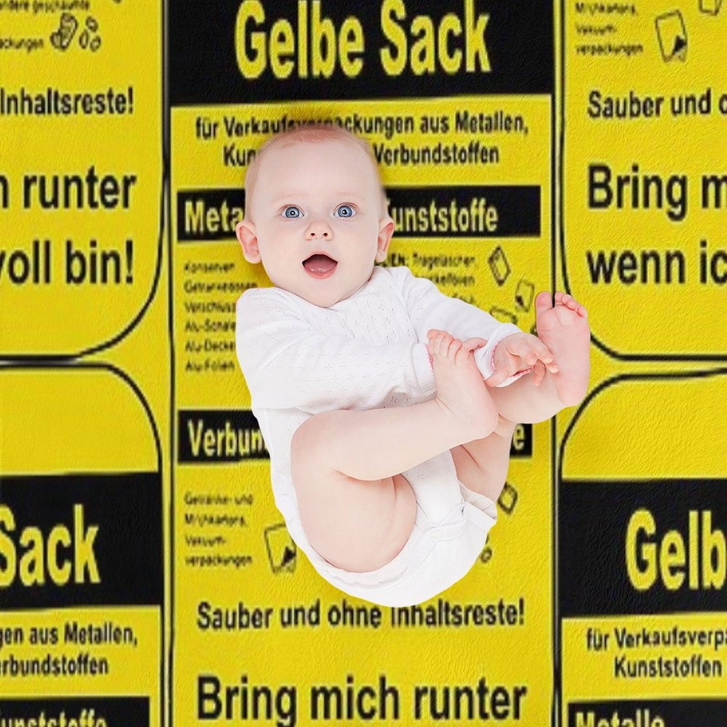 The Yellow Bag Throw Blanket