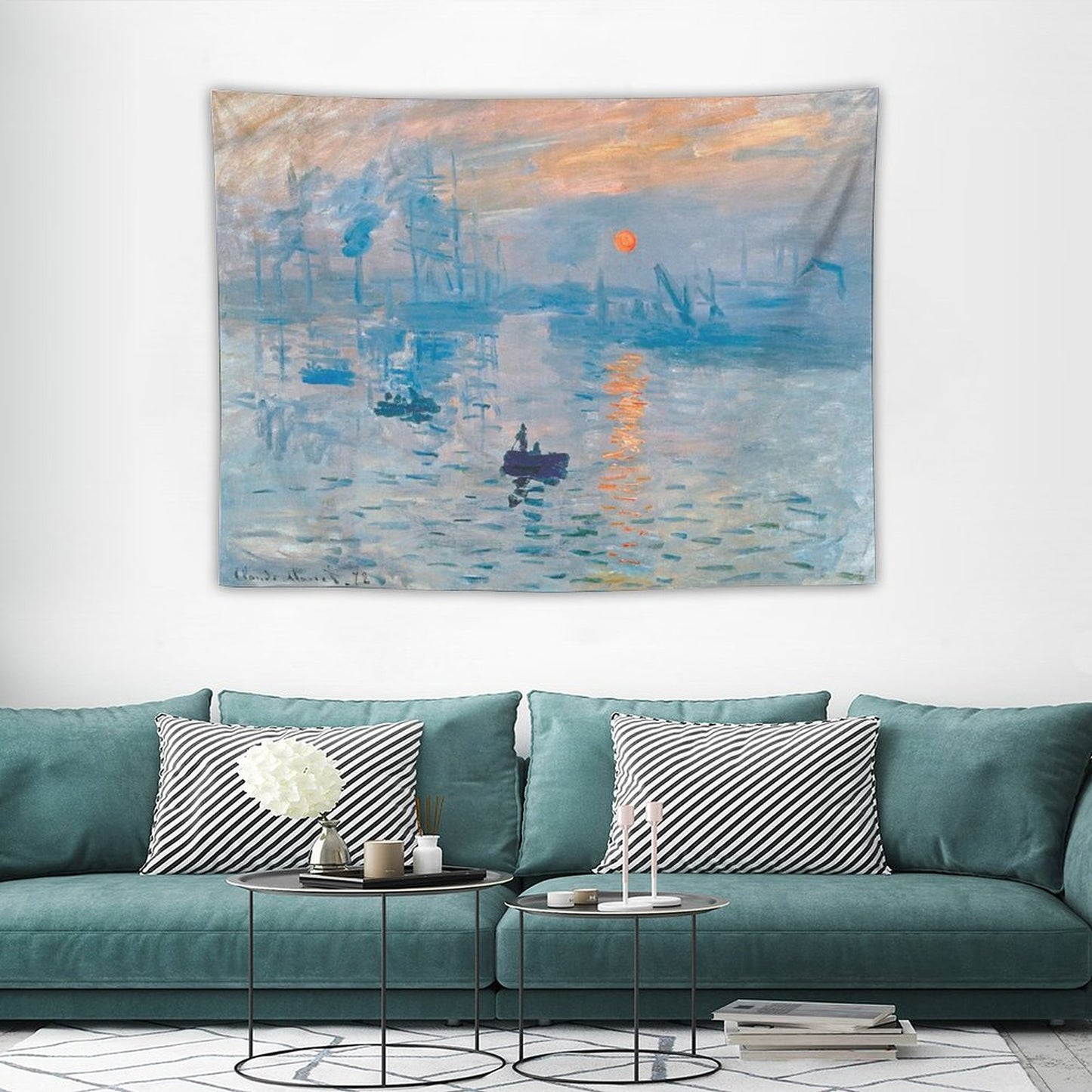 Monet's Sunrise Tapestry