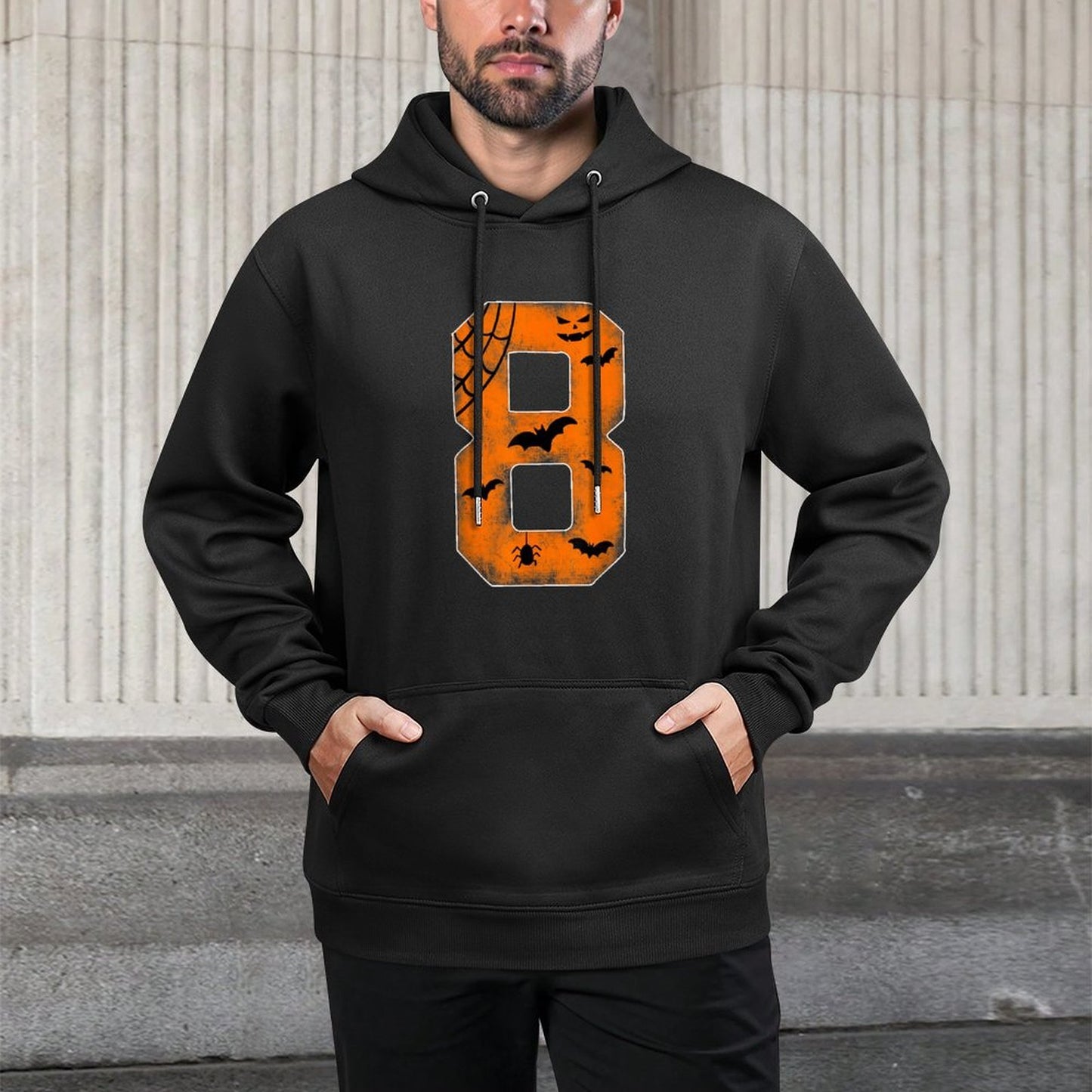 Number 8 8th Birthday Boy Eight Halloween Happy Birthday Versatile Streetwear Hoodie
