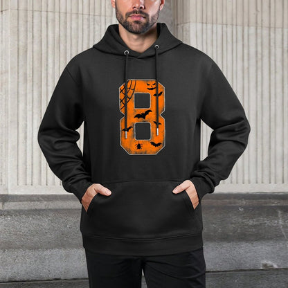 Number 8 8th Birthday Boy Eight Halloween Happy Birthday Versatile Streetwear Hoodie