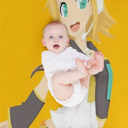Kagamine Rin Throw Blanket