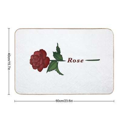 Rose Ver. 5  Absorbent Bath Mat