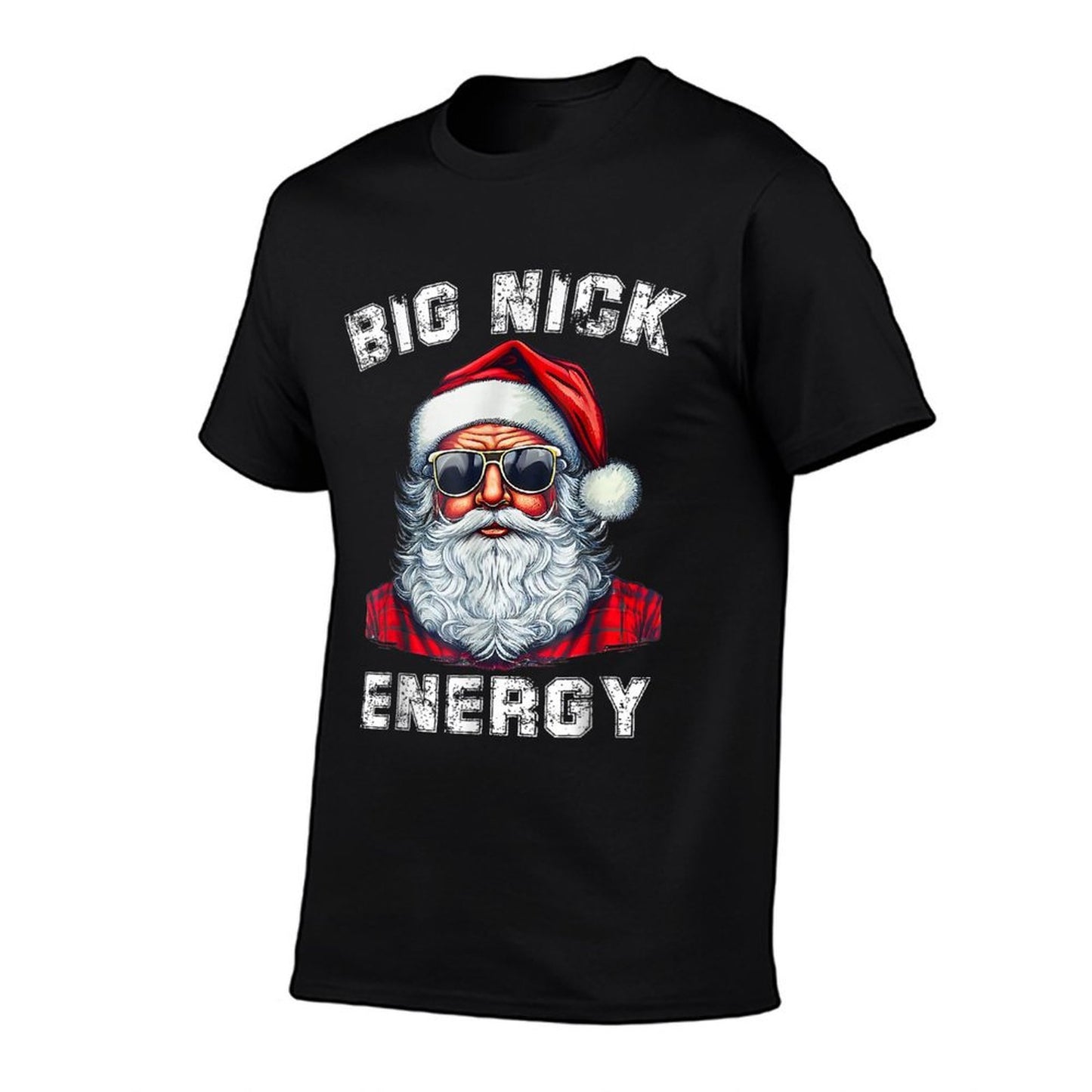 Big Nick Energy Funny Santa Christmas  Cotton T-Shirt