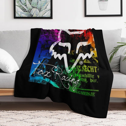Paint Splatter Racing Merch Braap Mixed Colors Throw Blanket