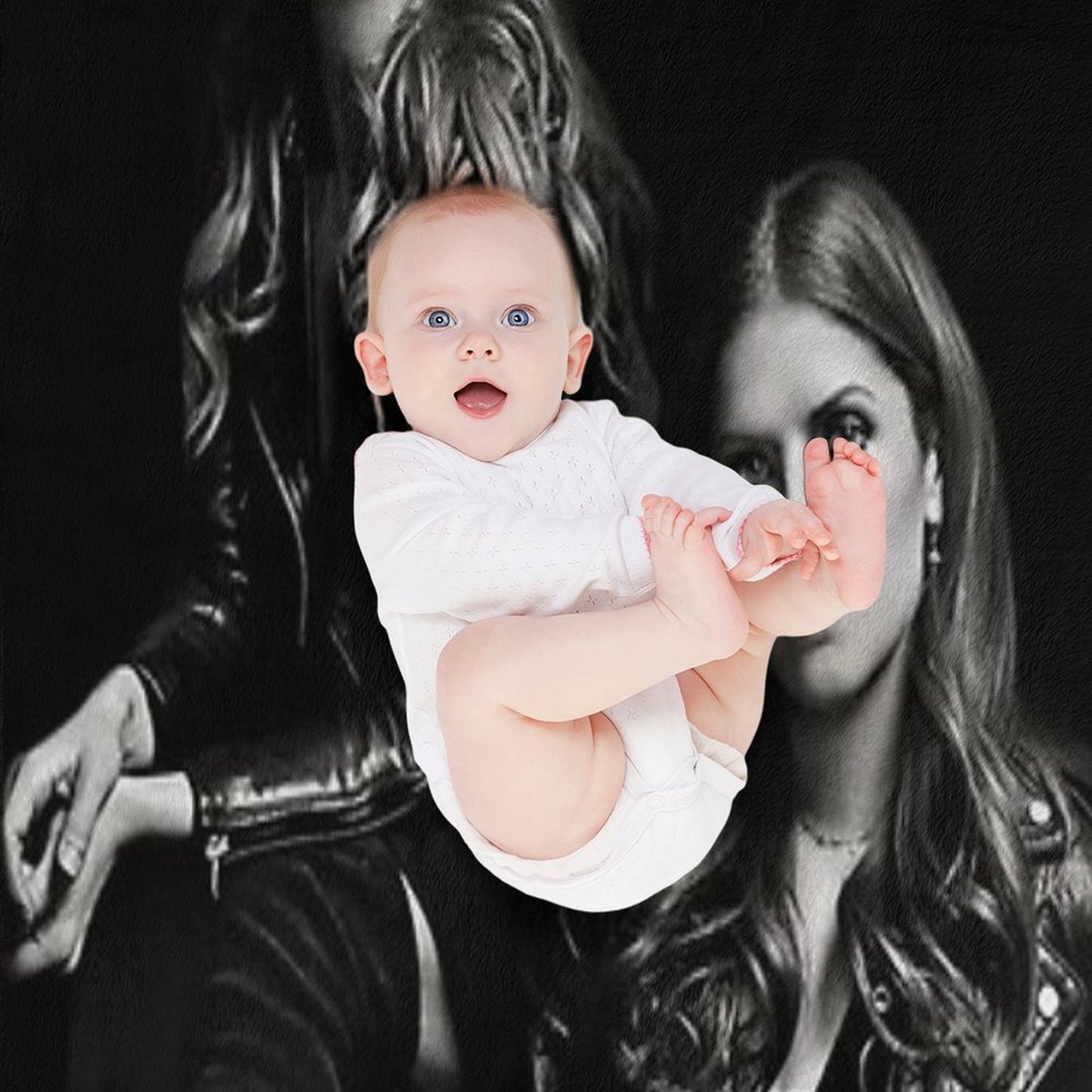 Bechloe PP3 Black BG Throw Blanket