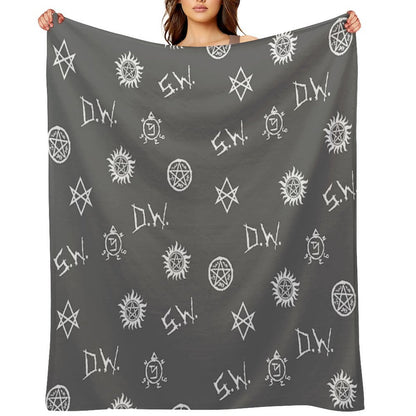 Supernatural Symbols Throw Blanket