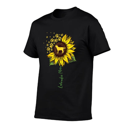 Labrador Mom Sunflower Labrador Retriever Gifts Dog Mom Mama T-Shirt