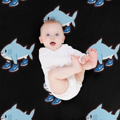 Cute Tralalero Tralala (Italian Brainrot) Throw Blanket