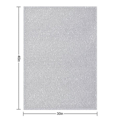 The Entire Bee Movie Script Throw Blanket